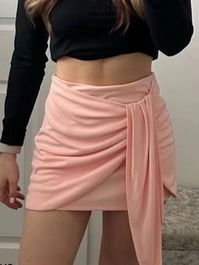 Zara - Peach Pink Mini Skirt